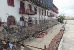 Lee más sobre el artículo Avanzan obras de conservación del balcón del Santuario de San Pedro Claver
